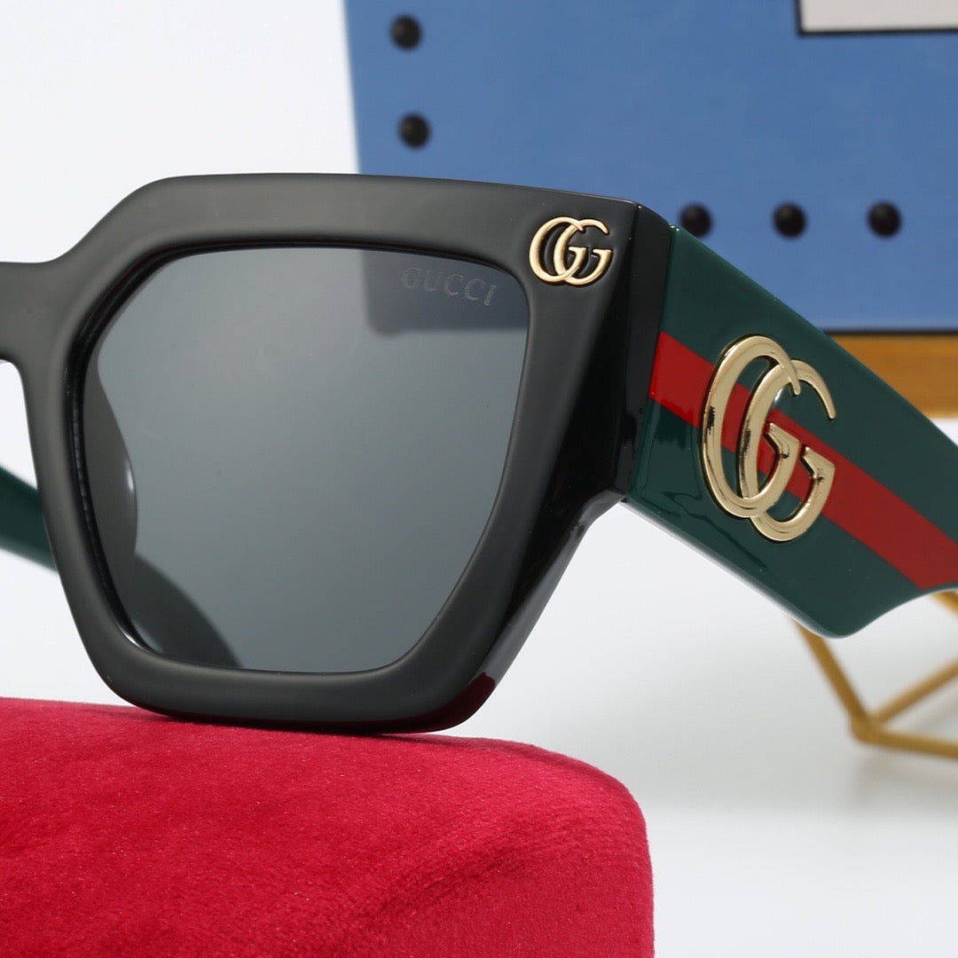 Fashionable wide temple sunglasses 4016s-sss62