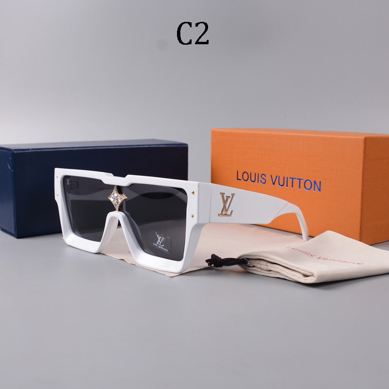 Luxury Large Frame Fashion Sunglasses—82978s-sss62