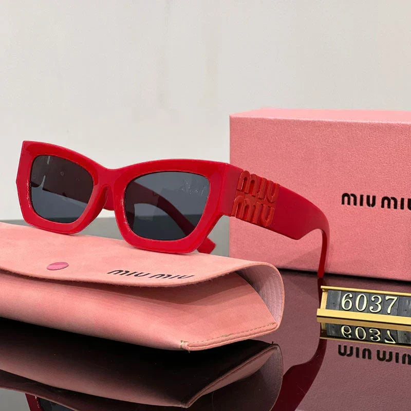 Fashion Square Cat-Eye Sunglasses 6037s-sss62