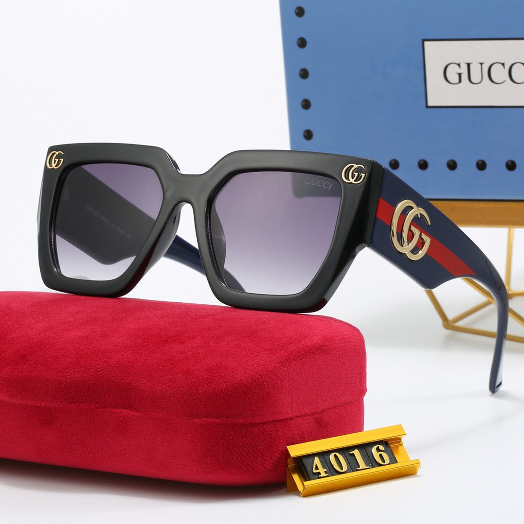Fashionable wide temple sunglasses 4016s-sss62
