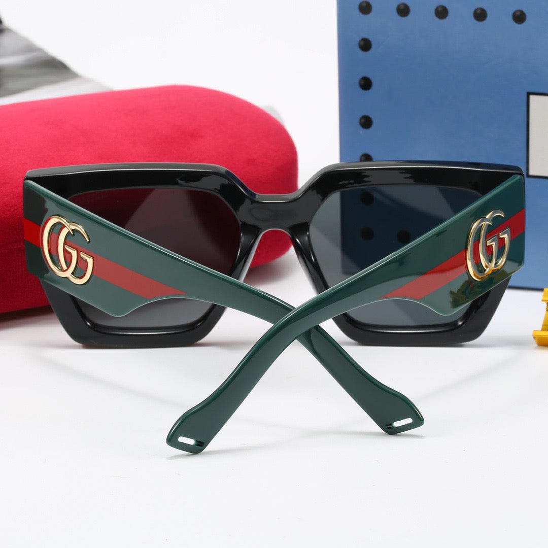Fashionable wide temple sunglasses 4016s-sss62
