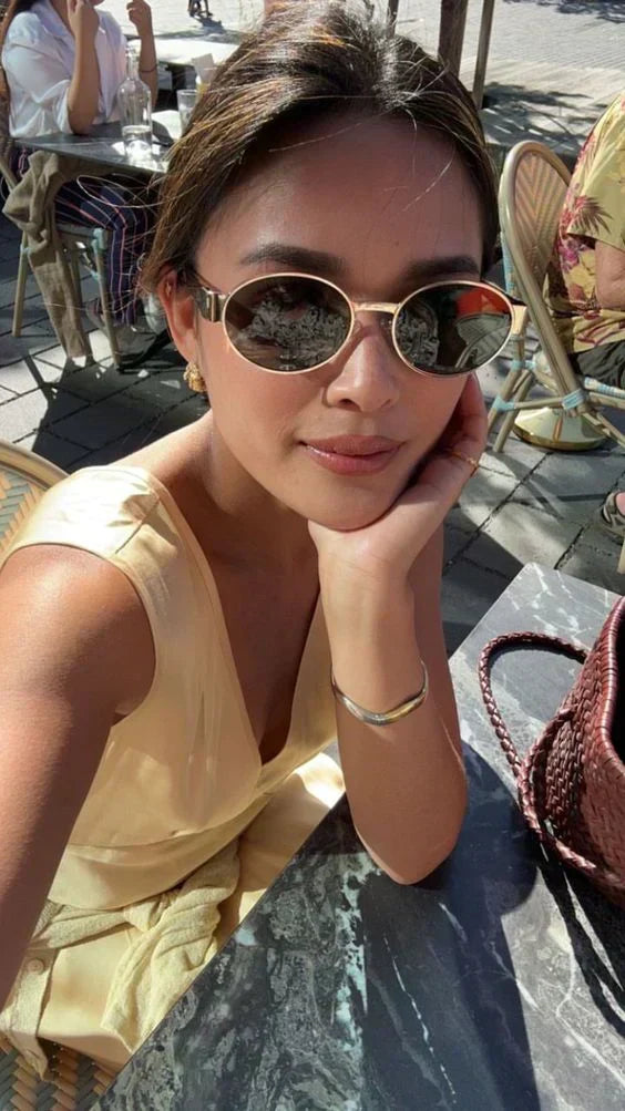 Oval-frametone METAL SUNGLASSESs-sss62