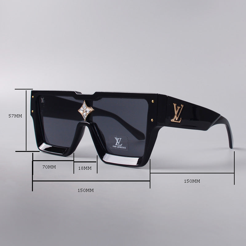 Luxury Large Frame Fashion Sunglasses—82978s-sss62