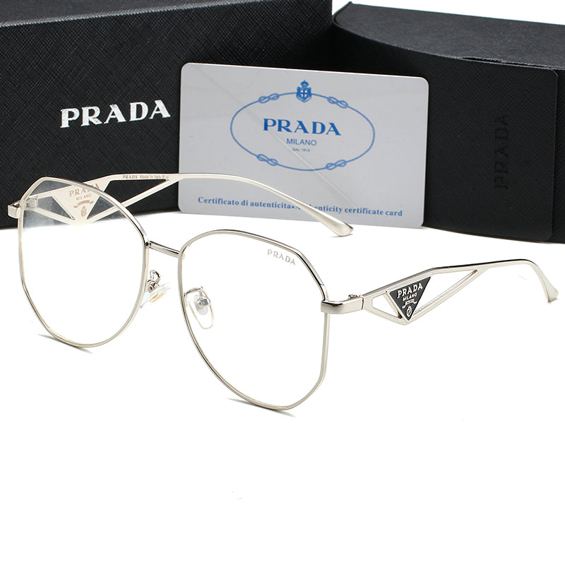 Unisex Triangle Logo Metal Sunglassess-sss62