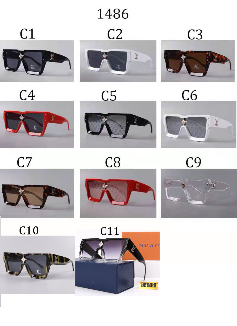 Luxury Large Frame Fashion Sunglasses—82978s-sss62