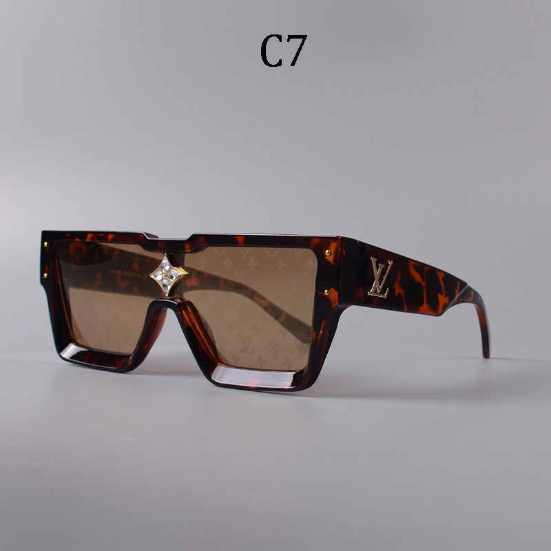 Luxury Large Frame Fashion Sunglasses—82978s-sss62