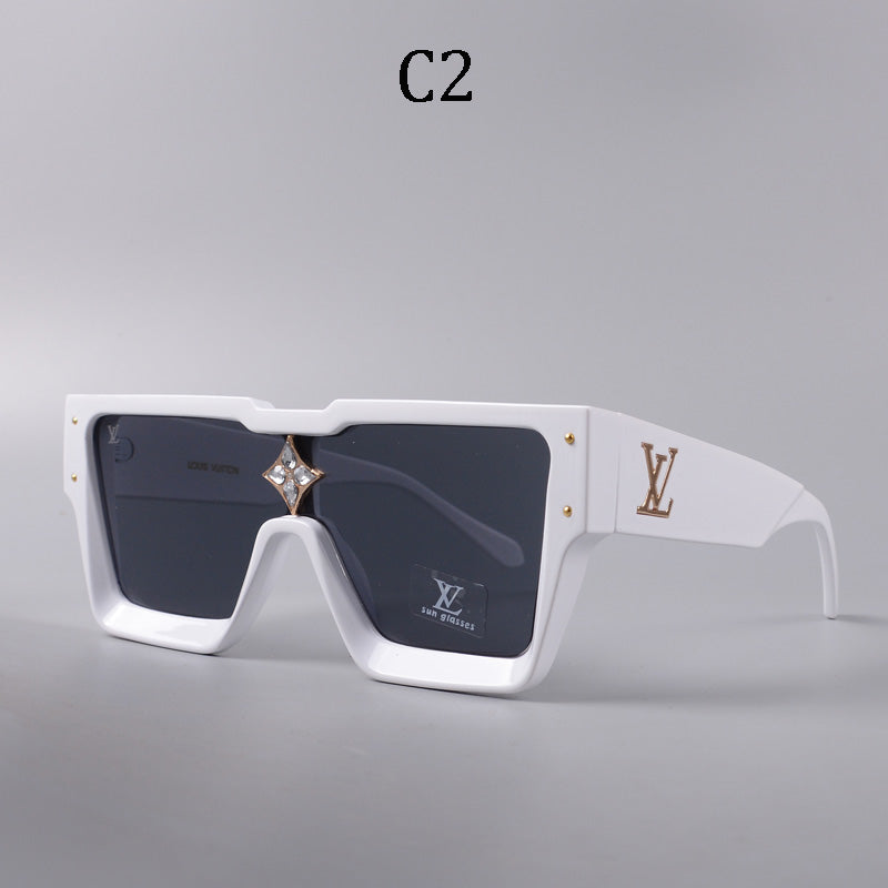 Luxury Large Frame Fashion Sunglasses—82978s-sss62