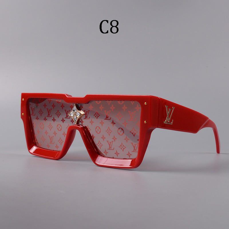 Luxury Large Frame Fashion Sunglasses—82978s-sss62
