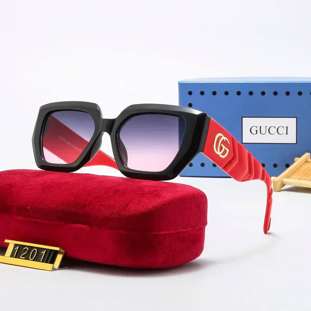 RECTANGULAR-FRAME SUNGLASSES 1201s-sss62