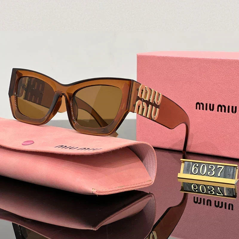 Fashion Square Cat-Eye Sunglasses 6037s-sss62