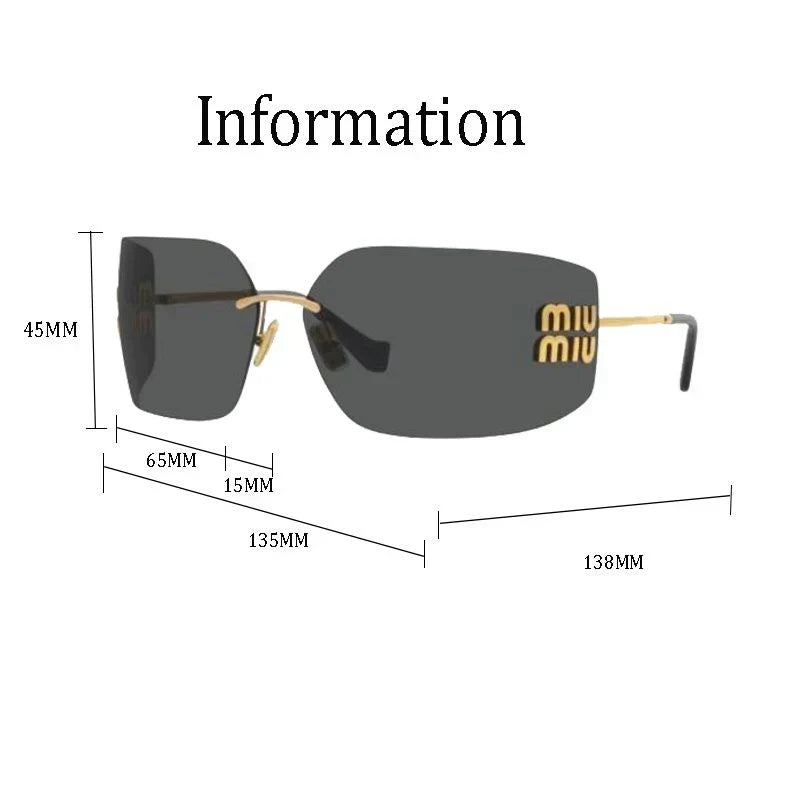 Fashionable frameless sunglassess-sss62