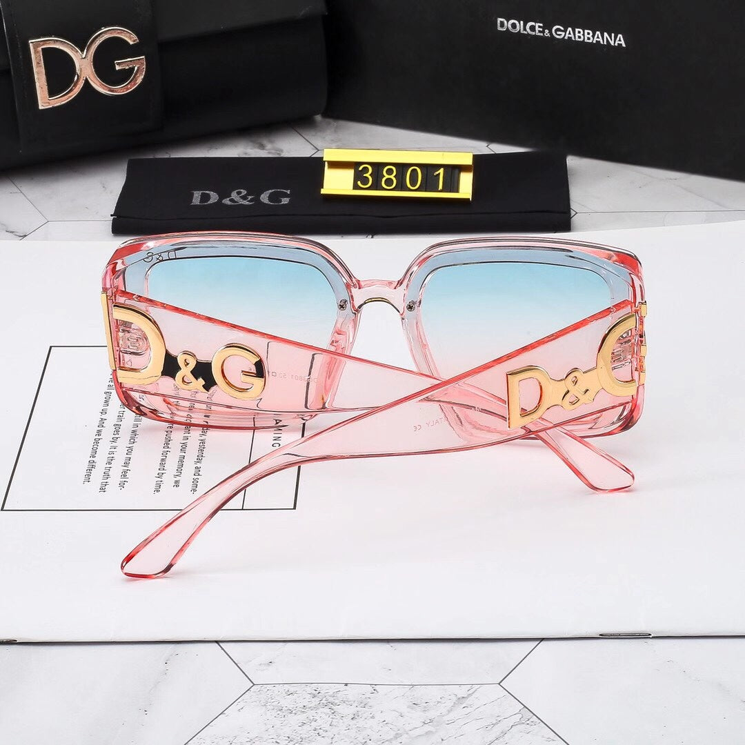 Woman's Thick Frame Fashion Sunglasses 3801s-sss62