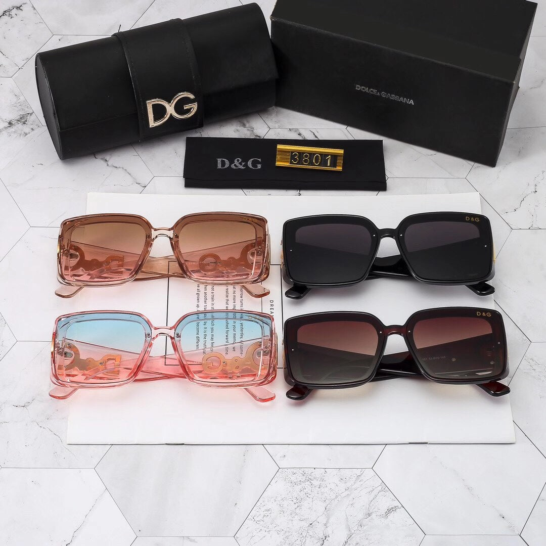 Woman's Thick Frame Fashion Sunglasses 3801s-sss62