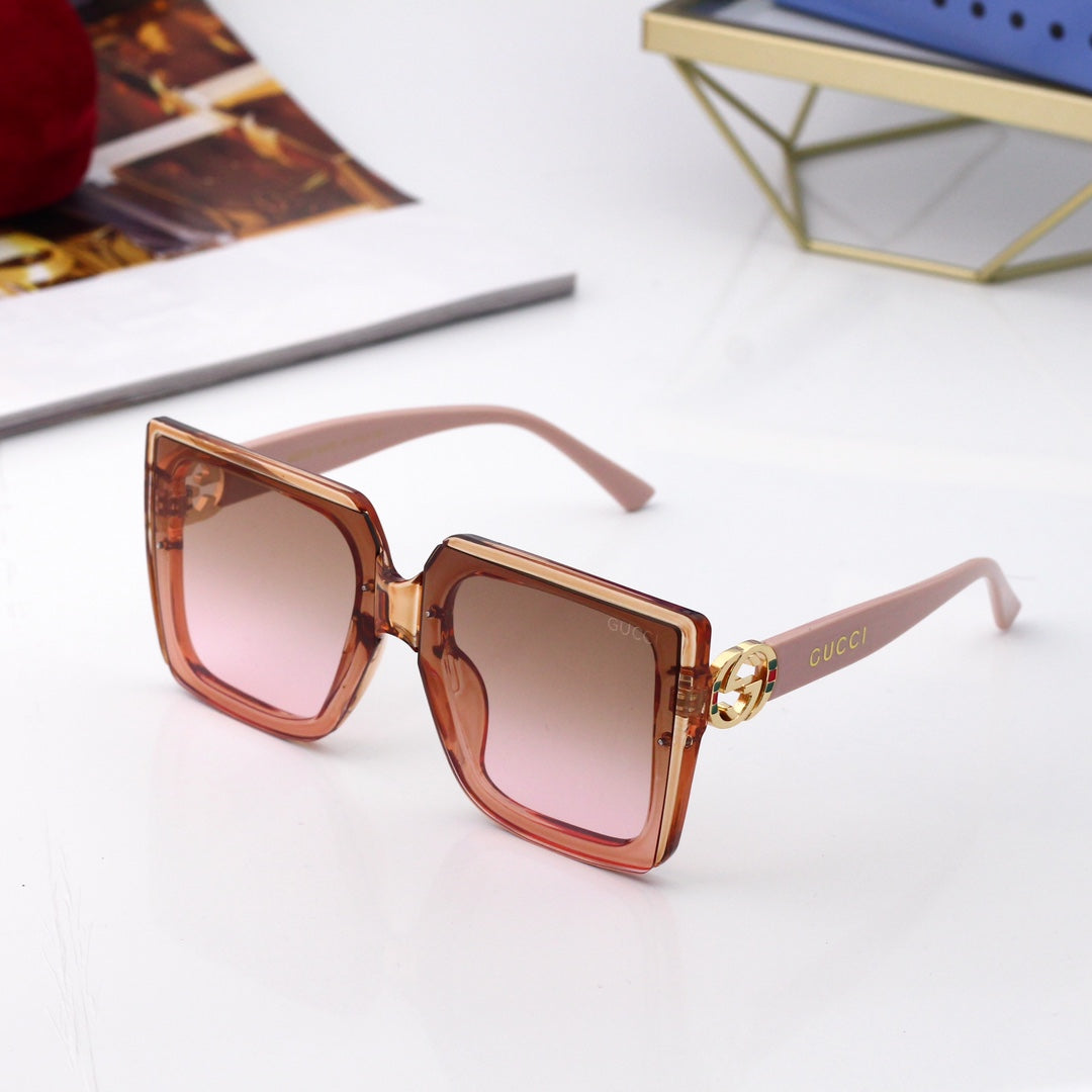 New Square Frame Environmentally Friendly PC Sunglasses 7139s-sss62