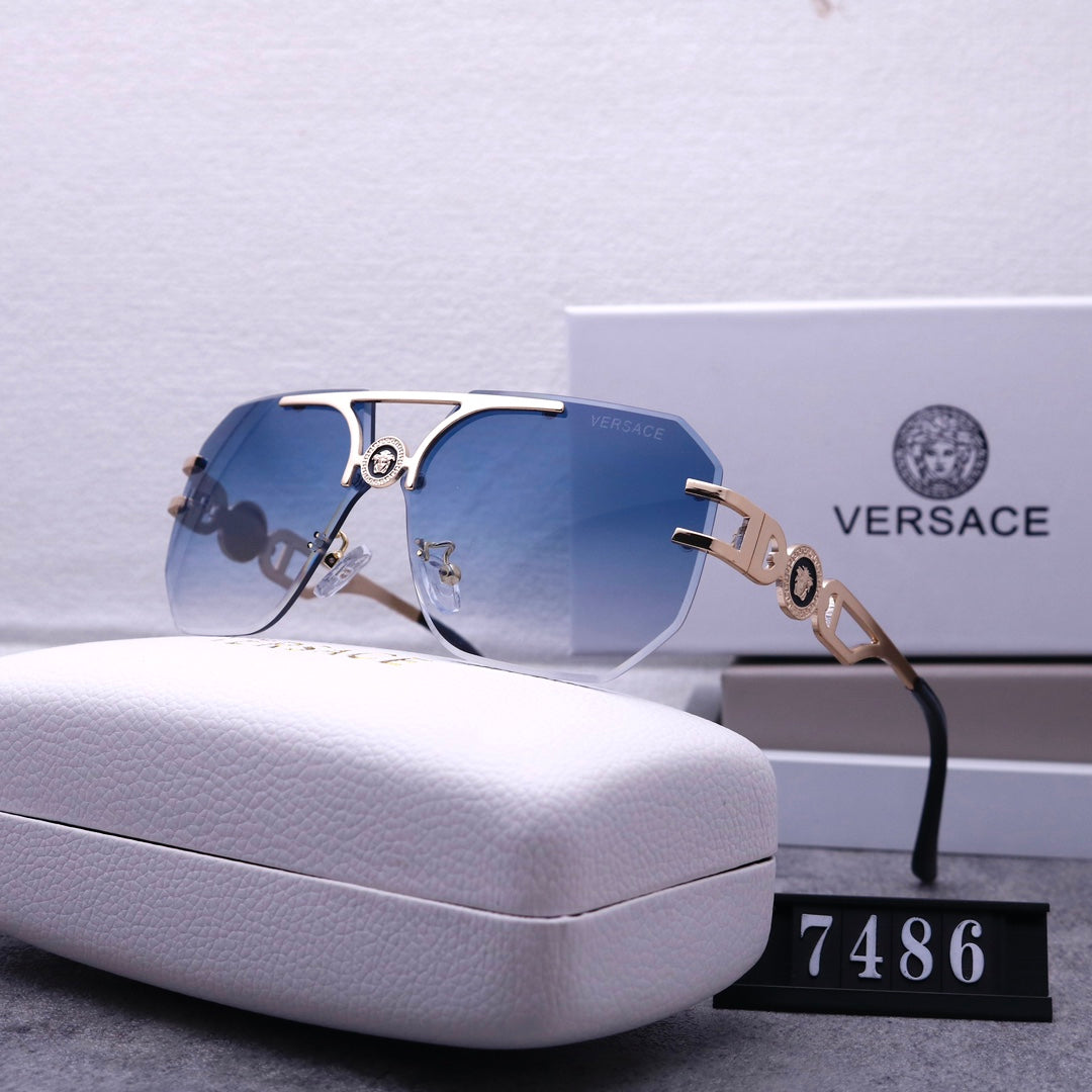 Stylish Medusa Rimless Sunglasses 7486s-sss62