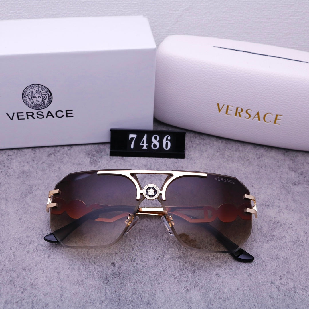 Stylish Medusa Rimless Sunglasses 7486s-sss62