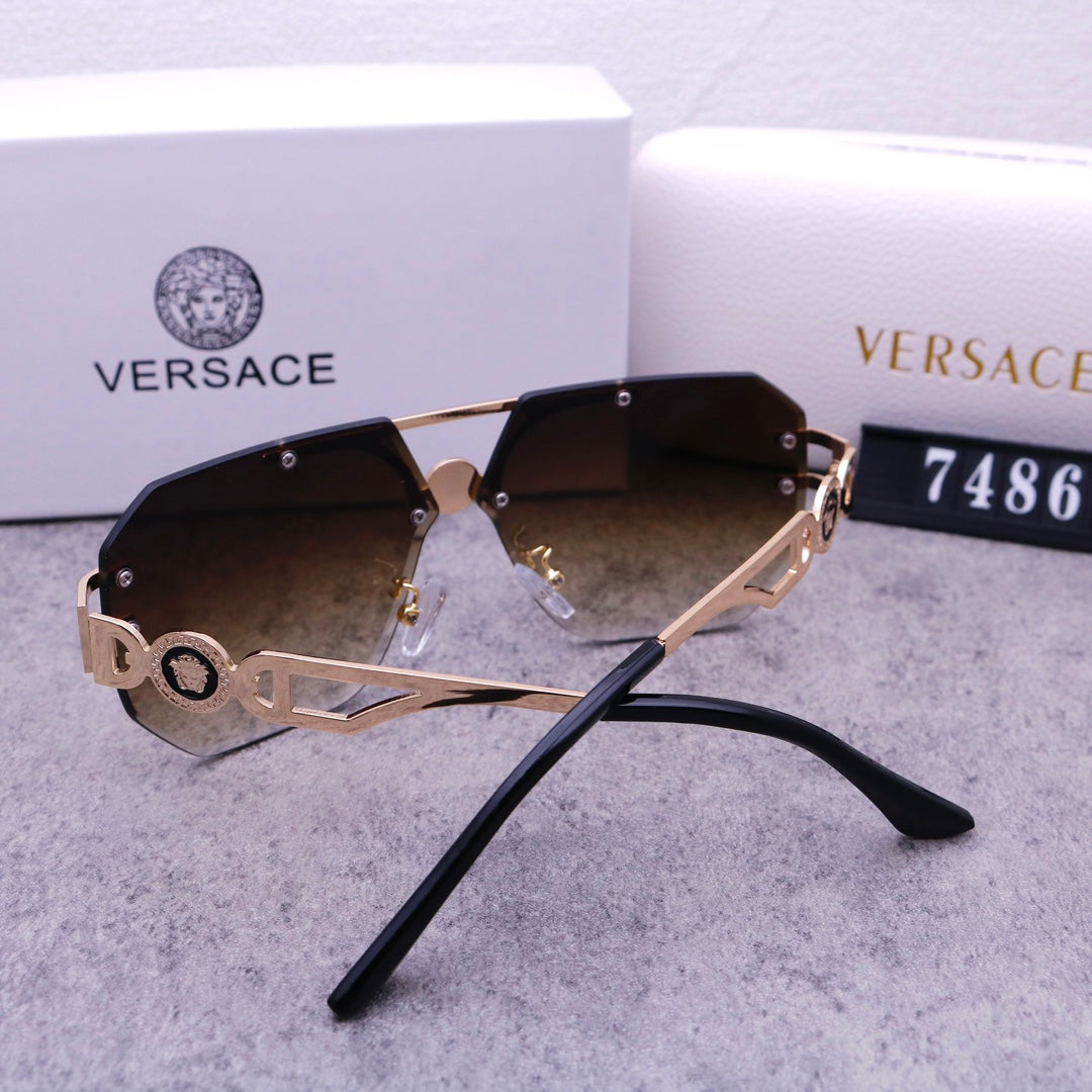 Stylish Medusa Rimless Sunglasses 7486s-sss62