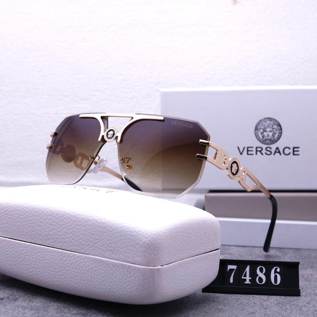 Stylish Medusa Rimless Sunglasses 7486s-sss62