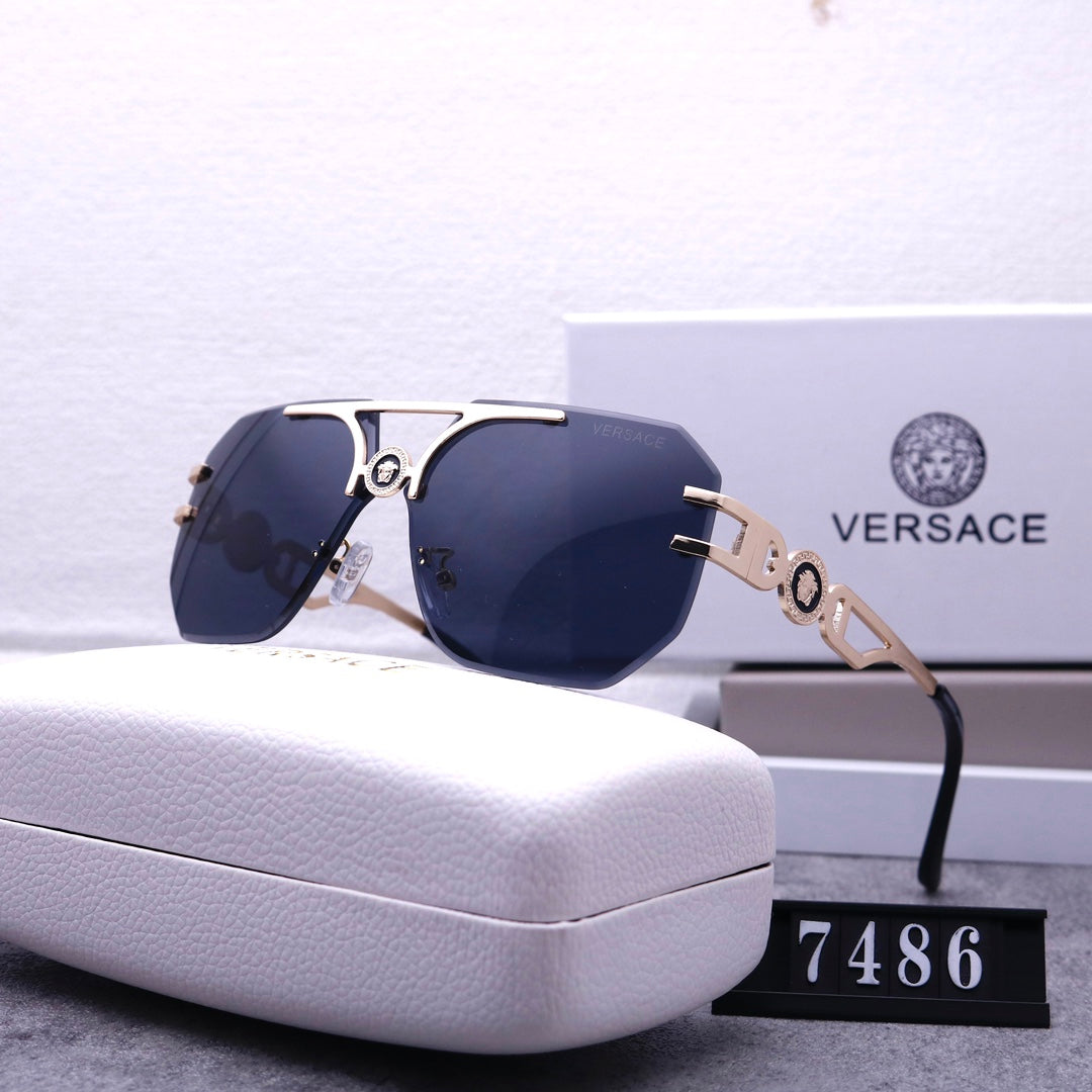 Stylish Medusa Rimless Sunglasses 7486s-sss62