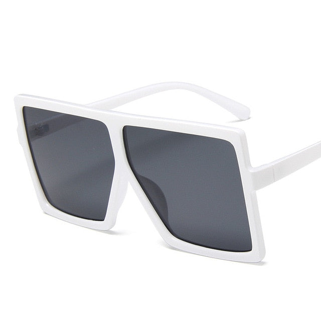 Plastic Oversized Women Sunglasses Square Brand Designer Big Frame Sunglasses For Female UV400 Sun Glasses oculos masculino--s1