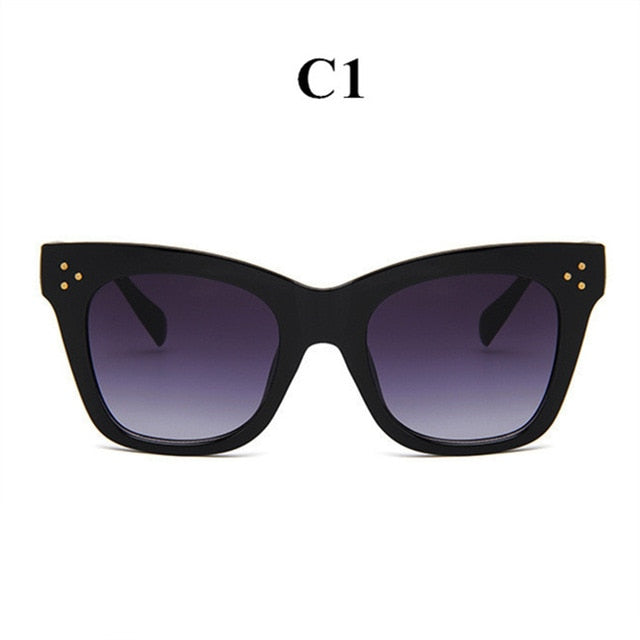 Oulylan Classic Cat Eye Sunglasses Women Vintage Oversized Gradient Sun Glasses Shades Female Luxury Designer UV400 Sunglass--s1