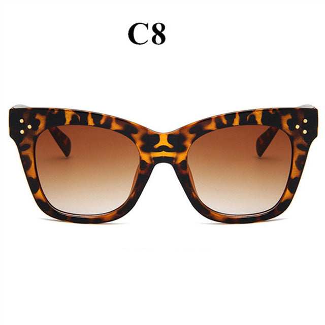 Oulylan Classic Cat Eye Sunglasses Women Vintage Oversized Gradient Sun Glasses Shades Female Luxury Designer UV400 Sunglass--s1
