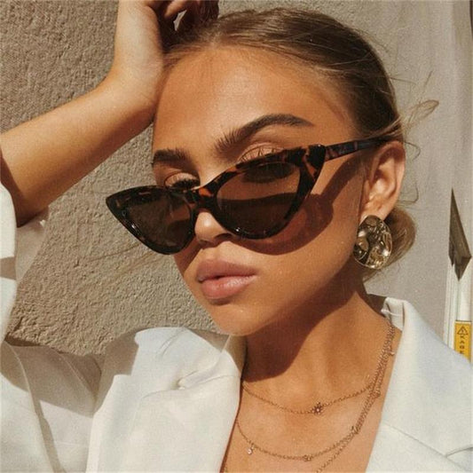 cat eye shade for women fashion sunglasses brand woman vintage retro triangular cateye glasses oculos feminino sunglasses Sexy--s1
