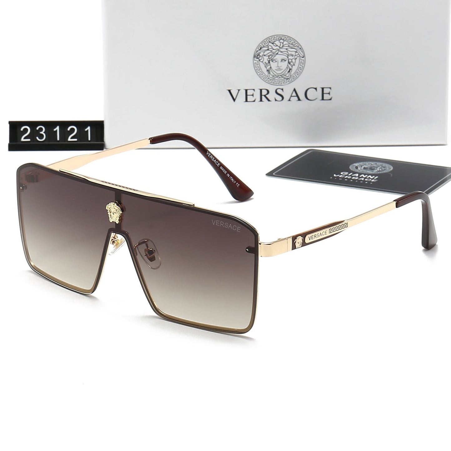 Retro Metal Letter Sunglasses 23121s-sss62