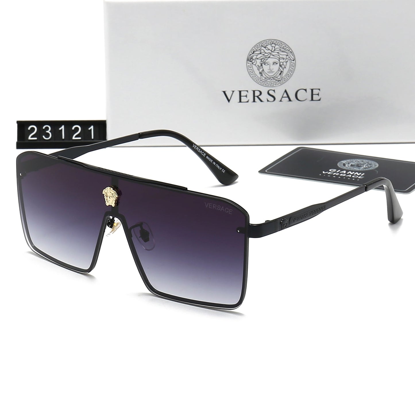 Retro Metal Letter Sunglasses 23121s-sss62