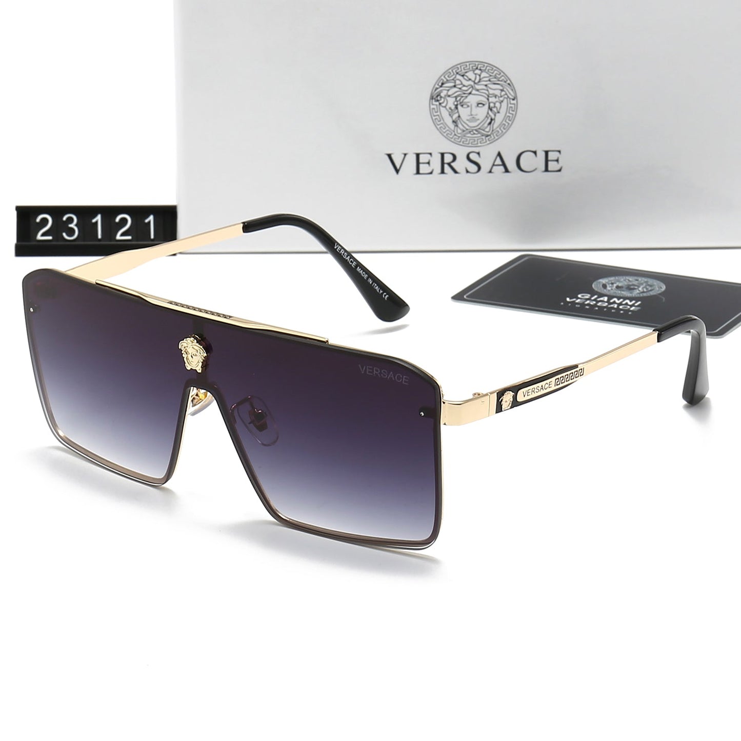 Retro Metal Letter Sunglasses 23121s-sss62