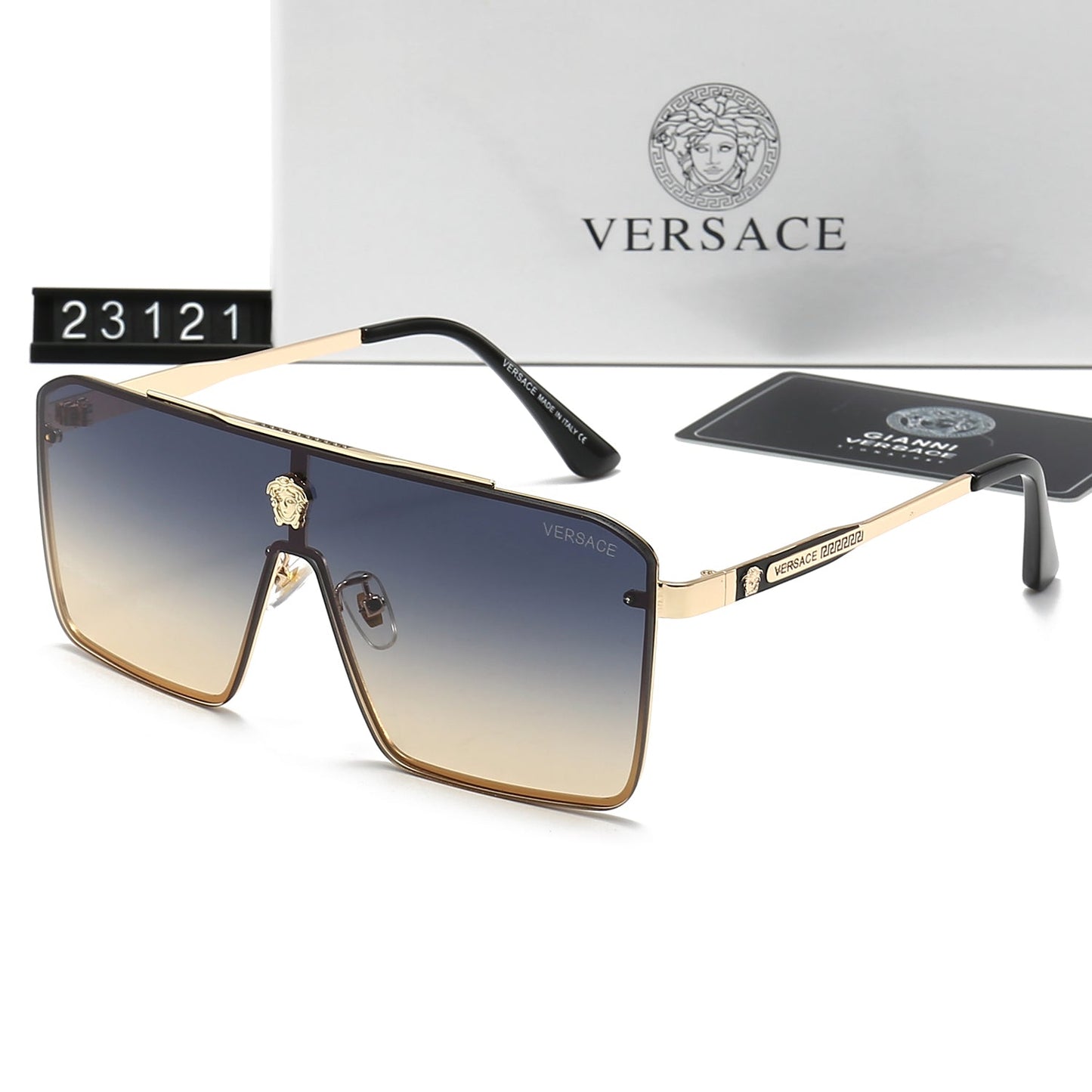 Retro Metal Letter Sunglasses 23121s-sss62