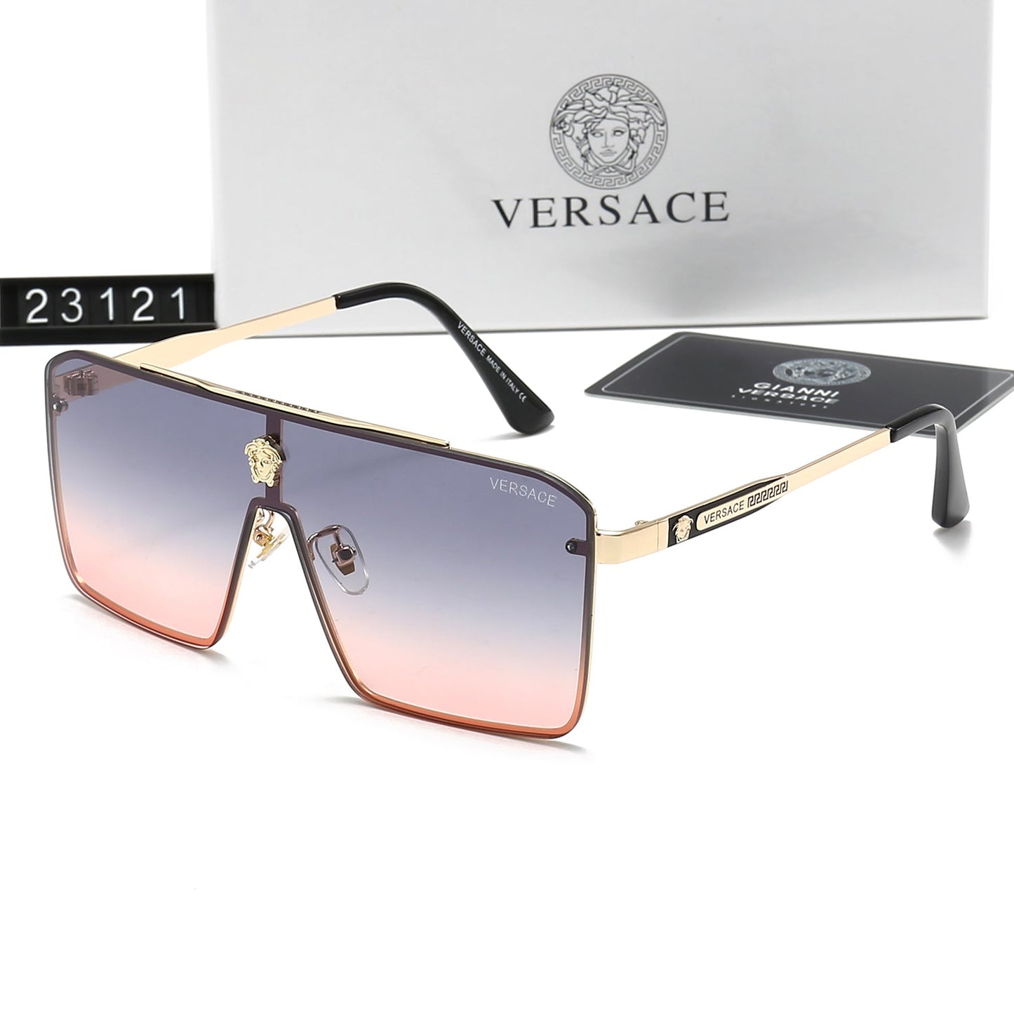 Retro Metal Letter Sunglasses 23121s-sss62