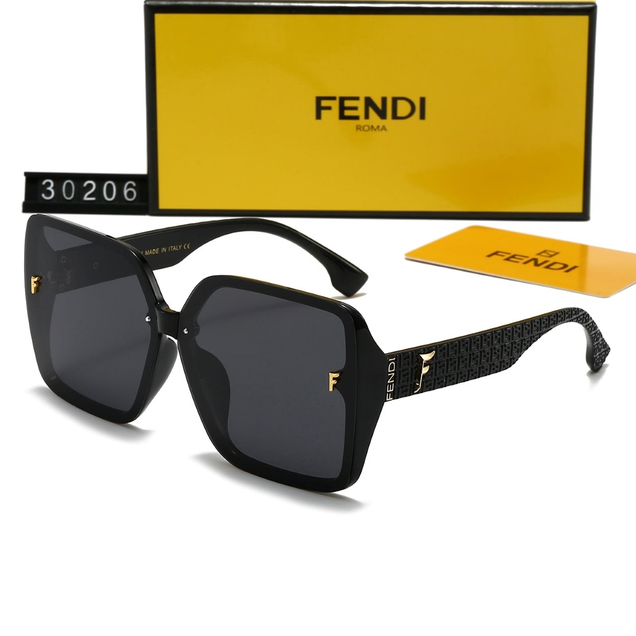 Square frame holiday sunglasses 30206s-sss62