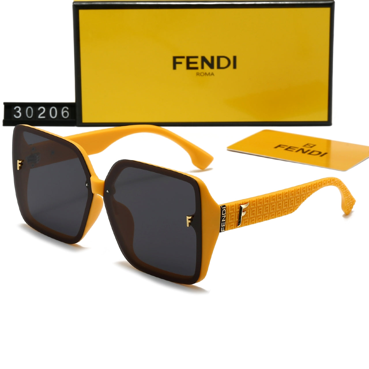 Square frame holiday sunglasses 30206s-sss62