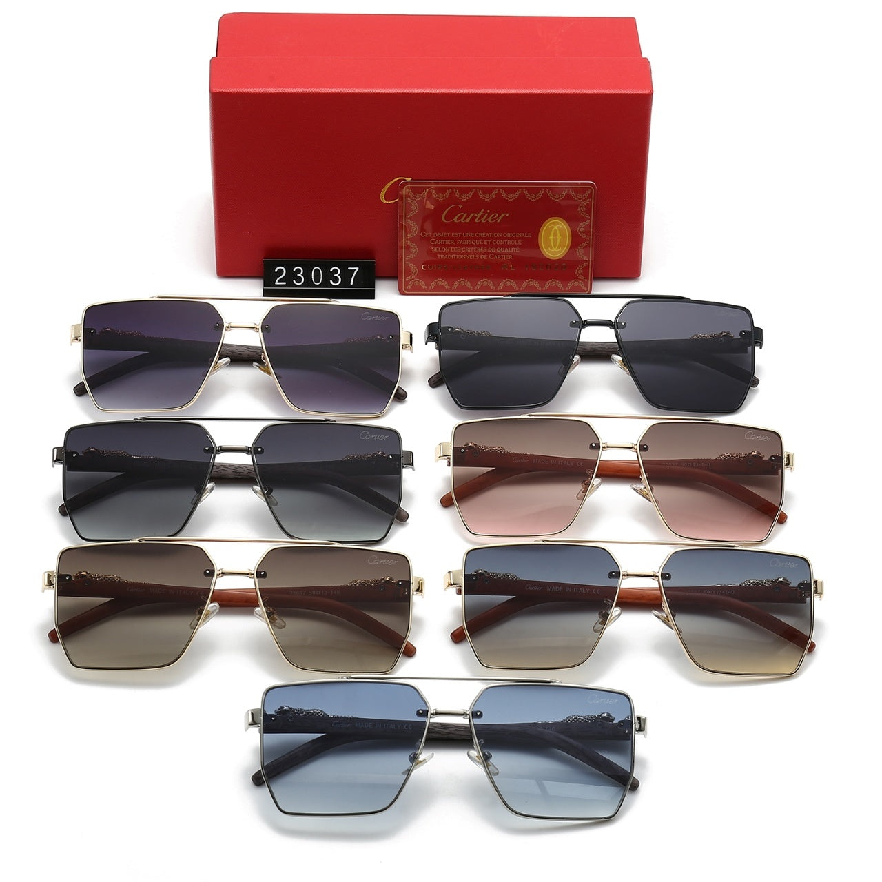 Fashion hot 7 color sunglasses 23037s-sss62